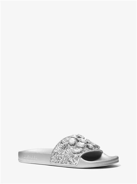 gilmore jewel embellished slide sandals